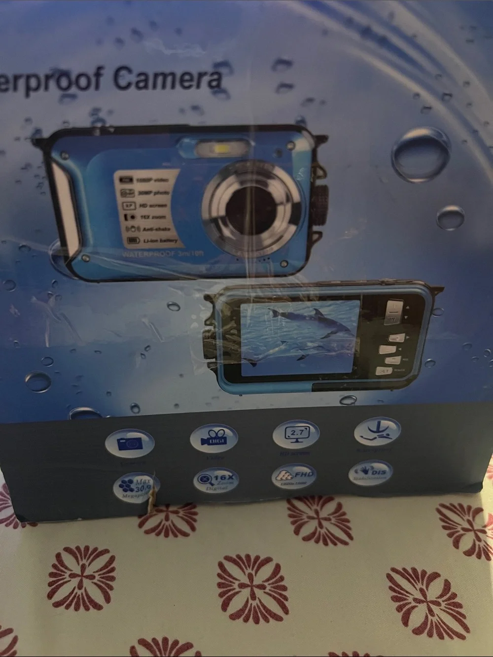 Compact Waterproof Digital Camera - Blue